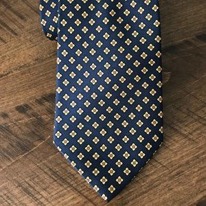 BROOKS BROTHERS Makers Floral Navy Pink Silk Tie